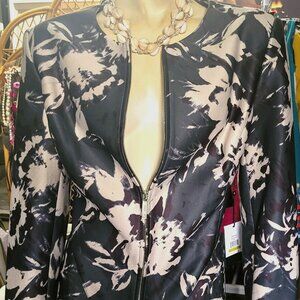 DKNY ZIPPERED BLAZER/JACKET